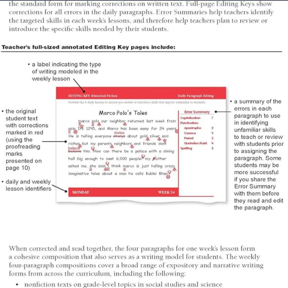 Teacher's Resource Book: Daily Paragraph Editing, Grade 6+ - Picture 3 of 4